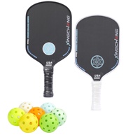 Paleta de Pickleball de fibra de carbono T700 con núcleo de PP de panal de alta gama personalizada