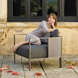 Nhựa ngoài trời <span class=keywords><strong>wicker</strong></span> & đồ nội thất bằng thép không gỉ đặt mây Sun Lounger sofa cắt cho KHÁCH SẠN VƯỜN sử dụng cũng cho phòng khách - Product Image 1