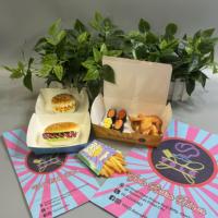 Boîte alimentaire personnalisée au design populaire, emballage jetable de luxe pour produits de parfumerie, avec logo personnalisé, meilleur prix pour la restauration rapide et la marque propre.