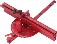 Jauge à onglets de précision en alliage d'aluminium Table de travail du bois Jauge à onglets avec clôture à onglets avec extrémités inclinées à 45 degrés