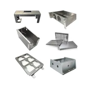 Servizi di fabbricazione di lamiere in alluminio nero anodizzato metallo stampaggio parti