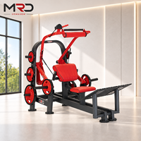 Machine à poussée de hanche à charge libre pour l'entraînement de la force des jambes et des fessiers, construction en acier, usage commercial, équipement de fitness pour salle de sport