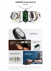 Global Original Mi Smart Band 10 5ATM Chronograph OLED Herzfrequenz messer Anruf Wecker Band 10 Uhr Armband Armband - Product Image 3