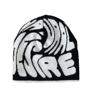 KIMTEX 2023Hot alta calidad gorros personalizados acrílico de punto jacquard reciclado invierno sombrero toque Beanie sombreros