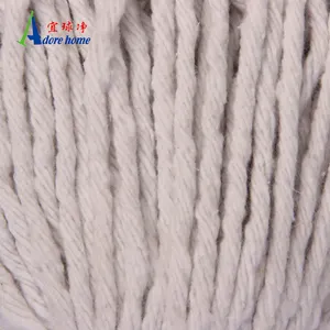 Wholesale Customable Mop Head With Round-tail Bulky Cotton Manufacturer Mop Yarn