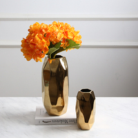 Vase à fleurs en céramique de luxe, accessoires de décoration pour la maison personnalisé, en or, nouvelle collection