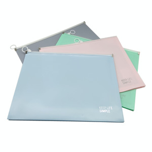 Nhà máy đầy màu sắc tập tin túi tài liệu BGAS A4 thanh trượt dây kéo khóa tài liệu túi nhựa dây kéo túi tài liệu cho các trường học, văn phòng - Product Image 3