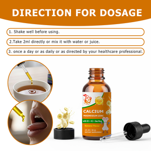 Gélules molles personnalisées de Vitamine D3 et K2 5000 UI, Compléments Vitaminiques Calcium Magnésium Zinc, Gouttes liquides de Vitamine D3 K2 - Product Image 5