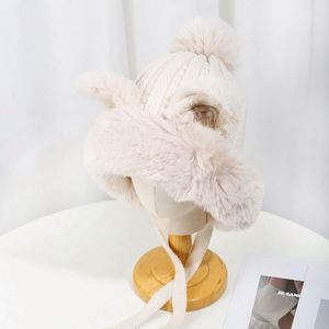 Gorro de Invierno Cálido con Orejas de Zorro - Lindo Gorro de Punto con Diseño de Animal de Dibujos Animados, Gorro de Lana con Pompón para Mujer - Product Image 4