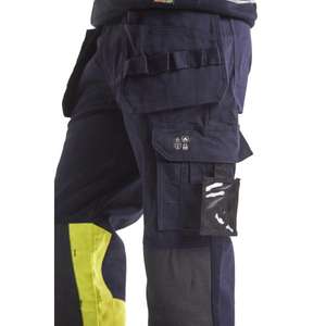 BLAKLADER - 147915148933C48 Pantalones artesanos multinorm Azul marino/Amarillo-EAN 7330509551677 ROPA DE TRABAJO RESISTENTE A LLAMAS - Product Image 4