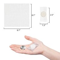Portable Outdoor Camping Nonwoven Plaid Round Towel Compressed Soft Durable for Hotel Beauty Salon Use