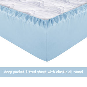 Ensemble de housse de couette pour enfants en microfibre, style simple, tissé en polyester solide, antistatique, certifié OEKO-TEX, fabriqué en Chine, California King - Product Image 5