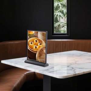 A4 Tabletop <b>LED</b> Lightbox Sign Holder Brightness Adjustable Desktop Advertising <b>Light</b> Box for Restaurants <b>Bars</b> Hotels - Product Image 6