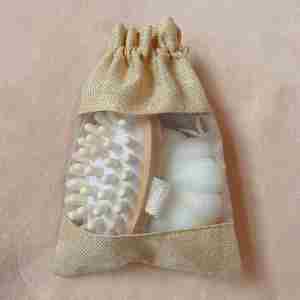 3 in 1 Kit Pumice Stone Ball Body Scrubber Towel Promotional Gift <b>Bath</b> Set - Product Image 2