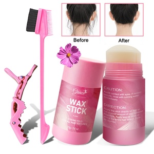 Nouvelle marque privée Vente en gros Perruque forte tenue parfumée Flora Contrôle des bords Frisottis Baume pour cheveux <span class=keywords><strong>rose</strong></span> Bâton de cire - Product Image 3