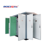 Poste de transformation compact préfabriqué de type boîtier européen haute tension pour projets de réseaux électriques et d'énergies renouvelables