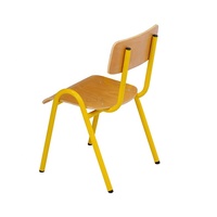 Mobilier scolaire Chaise d'étudiant classique en bois empilable portable