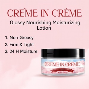 New <strong>Creme</strong> in <strong>Creme</strong> Glossy Nourishing Moisturizing Lotion with Glycerin 100ml Night 24 Hours Glow for Skin Care - Product Image 3