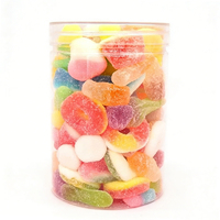 Bonbons gélifiés halal en vrac, saveur acidulée et sucrée, formes variées, assortiment de bonbons fruités moelleux, en gros