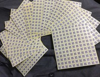 Autocollants numérotés consécutifs en papier adhésif pour la longueur des cheveux de 10 pouces à 32 pouces
