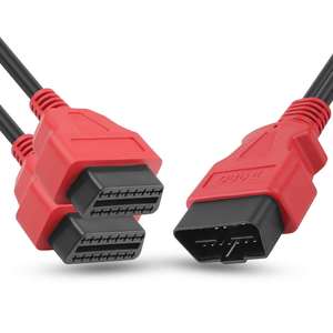 IKKEGOL 30cm/12インチ超低プロファイルOBDII延長ケーブル、OBD II 2 Yスプリッタケーブル - Product Image 2