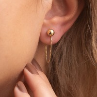 Boucles d'oreilles Gaovo de style européen minimaliste pour femmes, 3 designs de chaîne différents, bijoux polyvalents en acier inoxydable