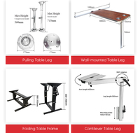Pied de table rotatif télescopique réglable en hauteur pour camping-car, bateau, caravane, vente en gros