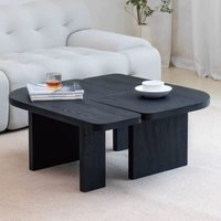 Table basse simple en bois massif de forme irrégulière, salon, maison d'hôtes, table à thé, table basse de petite taille