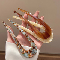 En gros Vintage En Forme De U Épingle À Cheveux Acide Acétique Cheveux Fourchette Barrettes Chignon Chignon Cheveux Bâton Chapeaux Accessoires De Cheveux
