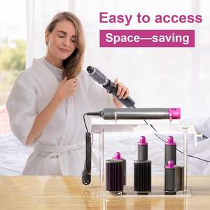 Venta al por mayor Dyson HQ acrílico portátil moderno soporte de almacenamiento de herramientas para el cabello <span class=keywords><strong>Airwrap</strong></span> soporte encimera organizador Styler Accesorios - Product Image 4