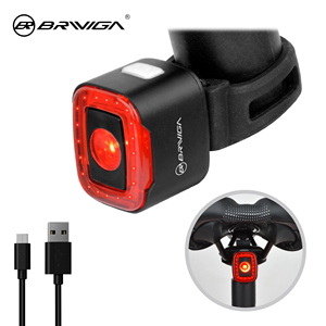 BRIVIGA Ensemble de feux de vélo puissants étanches avec charge USB-C, 1000LM à l'avant et 70LM à l'arrière, avec batterie externe - Product Image 3