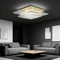 JACKSUN Acrylique Plafonnier Suspension pour Salon Chambre Principale Moderne Minimaliste LED Suspension