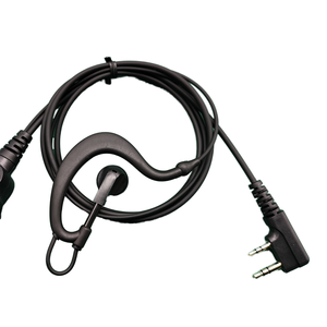 BinQi compatibile con TYPE-K 3.5mm con interfaccia a doppia <span class=keywords><strong>banda</strong></span> auricolare PTT microfono cablato cuffie per cuffie per Walkie Talkie - Product Image 2