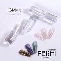 2025 nouveau caméléon miroir liquide poudre magique ongles chrome liquide