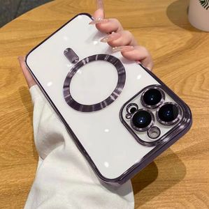 Venta caliente Electroplate Plated <span class=keywords><strong>Mag</strong></span> a prueba de golpes seguro magnético celular cubierta imán teléfono caso para Iphone 17 16 15 14 13 <span class=keywords><strong>Pro</strong></span> <span class=keywords><strong>Max</strong></span> Plus - Product Image 5