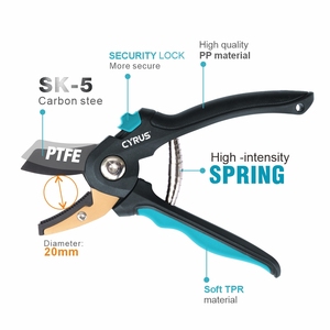 SK5 Anvil Pruning Shears Labor-Saving Floral Gardening Tools Hand <strong>Pruner</strong> With Strong Spring For Wholesales Garden Supplier - Product Image 3