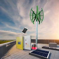 Generador Eólico Vertical de Levitación Permanente Completo con MPPT y Certificación CE, Sin Ruido, 5KW / Sistema de Energía Eólica, Energía Renovable VAWT