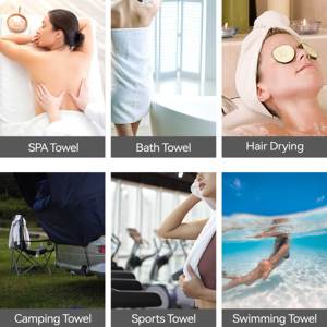Super Soft Absorbent Woven 100% Cotton Bath <b>Towels</b> 700g Extra <b>Large</b> Quick-Dry Lighter Weight for Hotels & Bathrooms - Product Image 4