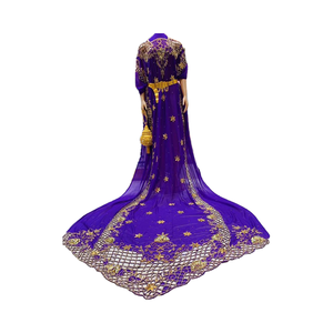 Heritage Somali Dirac African Headtie Tallas grandes con cuentas para bodas africanas tradicionales hechas con amor para mujeres - Product Image 1