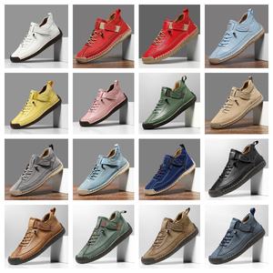 Chaussures pour femmes cousues à la main, chaussures pour hommes, chaussures pour couples, chaussures plates d'automne et d'hiver, chaussures décontractées, bottes Martin - Product Image 3