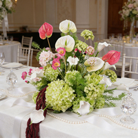 Centre de table de mariage tropical moderne détachable personnalisé, arrangement floral artificiel