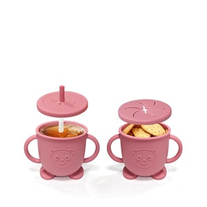 Set de Platos, Tazas y Cucharas de Silicona con Diseño de Animales Azules para Bebés, Aptos para Alimentación Dirigida por el Bebé, Seguros, No Tóxicos, con Base de Succión, 6 Meses - Product Image 6