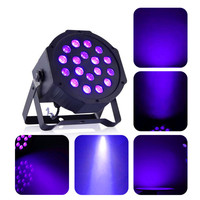 Luz de Escenario UV de 54 LED con Control DMX512/Activación por Sonido, Construcción de Aleación de Aluminio para Discotecas, Bares, Clubes, Iluminación para DJ
