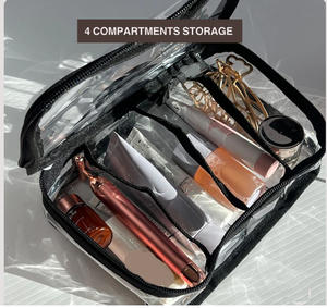 Bolsa de Aseo Transparente Aprobada por la TSA, Bolsa de Maquillaje de PVC, Organizador de Cosméticos para Mujeres y Hombres - Product Image 2