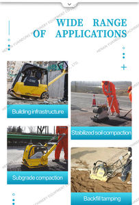 Compacteur de plaques à essence et électrique à vibration, modèles pour routes et fondations, compacteur d'asphalte – Approvisionnement direct usine - Product Image 2