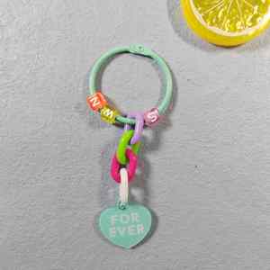 Keychain Pendant Alloy Double-sided Text Tag <b>Small</b> <b>Bag</b> Charm Phone case Decoration Key Ring - Product Image 6