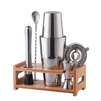 Ensemble de shaker à cocktails Boston de luxe et durable en acier inoxydable brillant de 6 pièces, capacité de 600/800 ml, vente en gros par Creation Factory