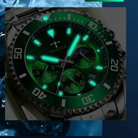 TESOYE 688 Relogio Masculino Original, montre-bracelet pour homme de qualité supérieure, chronographe automatique, montre à quartz en acier inoxydable