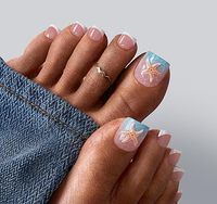 Ongles d'orteils en acrylique faits main de haute qualité, couvrants, réutilisables, à presser, avec colle, forme carrée, logo personnalisé, lot de 14 pièces