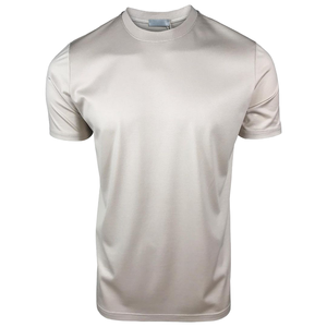 T-shirts en coton mercerisé 100% de qualité supérieure avec logo personnalisé en gros pour hommes, t-shirts vierges de marque de haute qualité, jersey en polyester/coton - Product Image 4